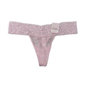 NWT Candie's pink lace thong underwear size small